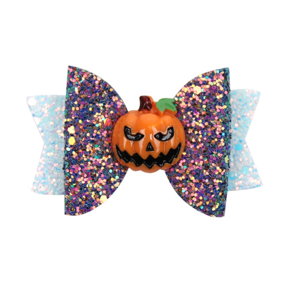 Fascia Per Capelli Di Halloween A Forma Di Zucca E Pipistrello, Elastica, Unica, Per Donna, Accessorio Costume Festa - 2