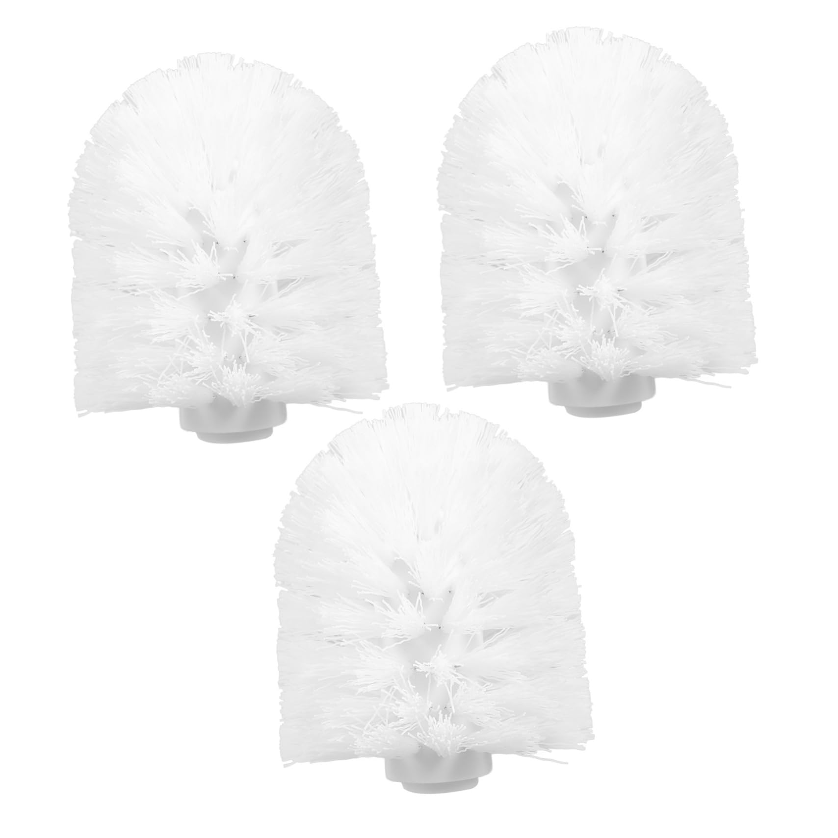 Toilettenbürste Ersatzköpfe Set für Badezimmer Reinigung, PVC Bürstenköpfe 3 Stück