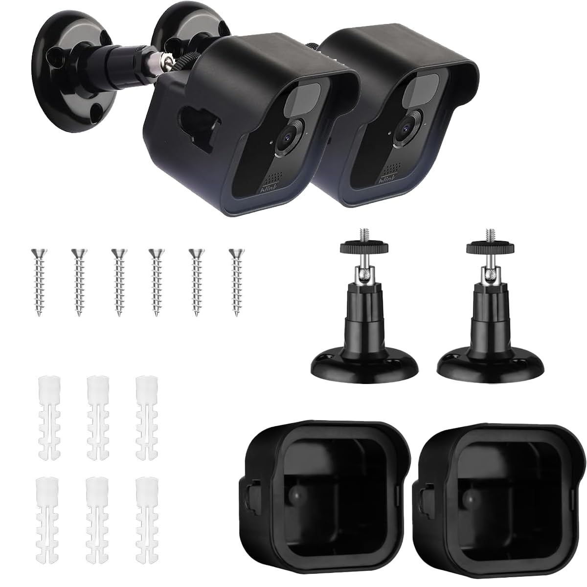 Blink Outdoor Camera Wall Mount & Protective Case, 360° Adjustable Weatherproof Mount
