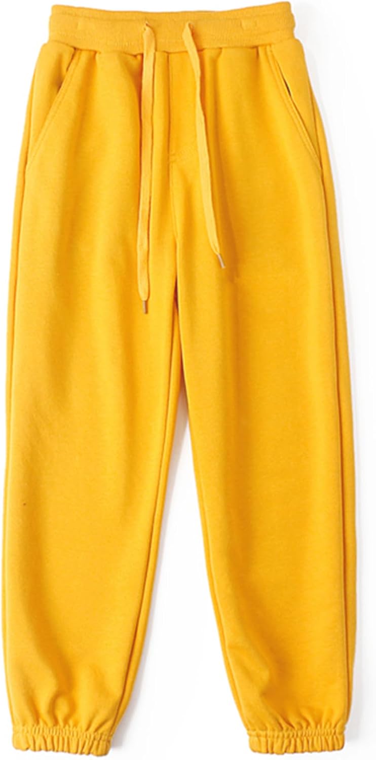 KISBINI Little Boys Cotton Sweatpant Elastic Sport Pant for Children