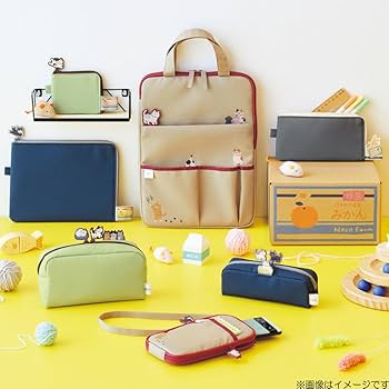 Amazon.co.jp: リヒトラブ にゃんシーン ねこ フラットポーチA5