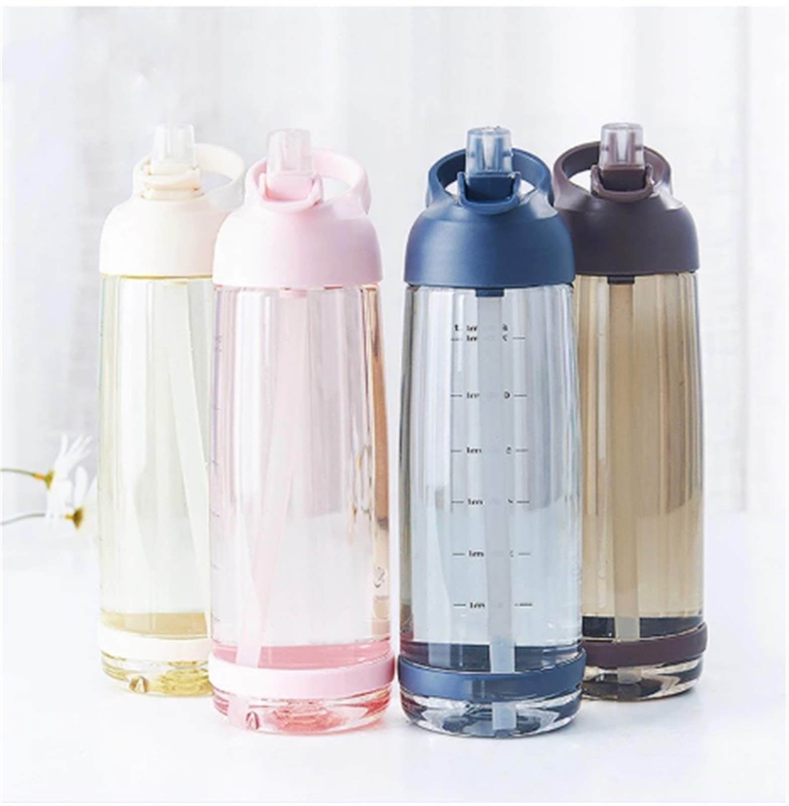 Sportwasserflasche mit Strohhalm, Trinkgeschirr, Wasser in Flaschen, umweltfreundliche Trinkflasche, BPA-frei, Campingausrüstung, Tassen, Krug, Werkzeug