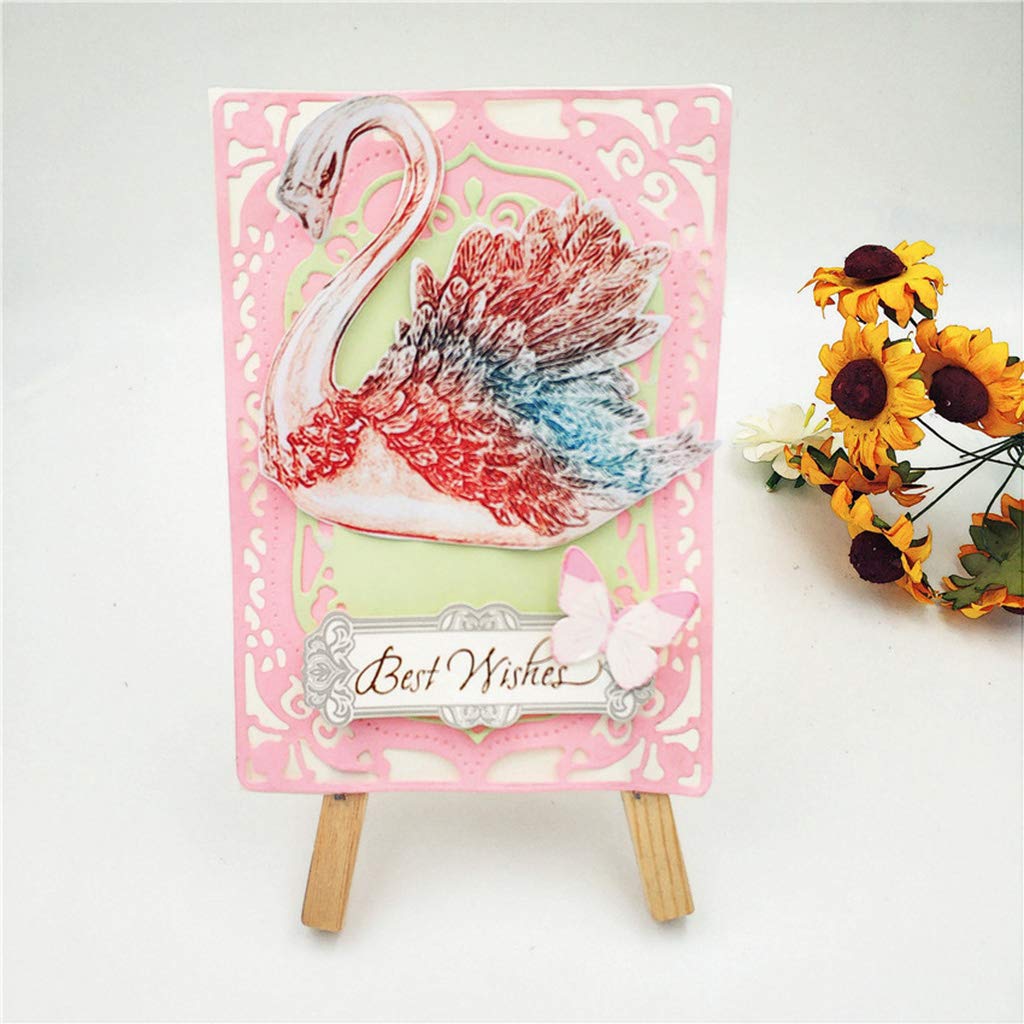 Uteruik - Fustelle in metallo, stencil a forma di corona, per goffratura, per fai da te, scrapbooking, carta e biglietti