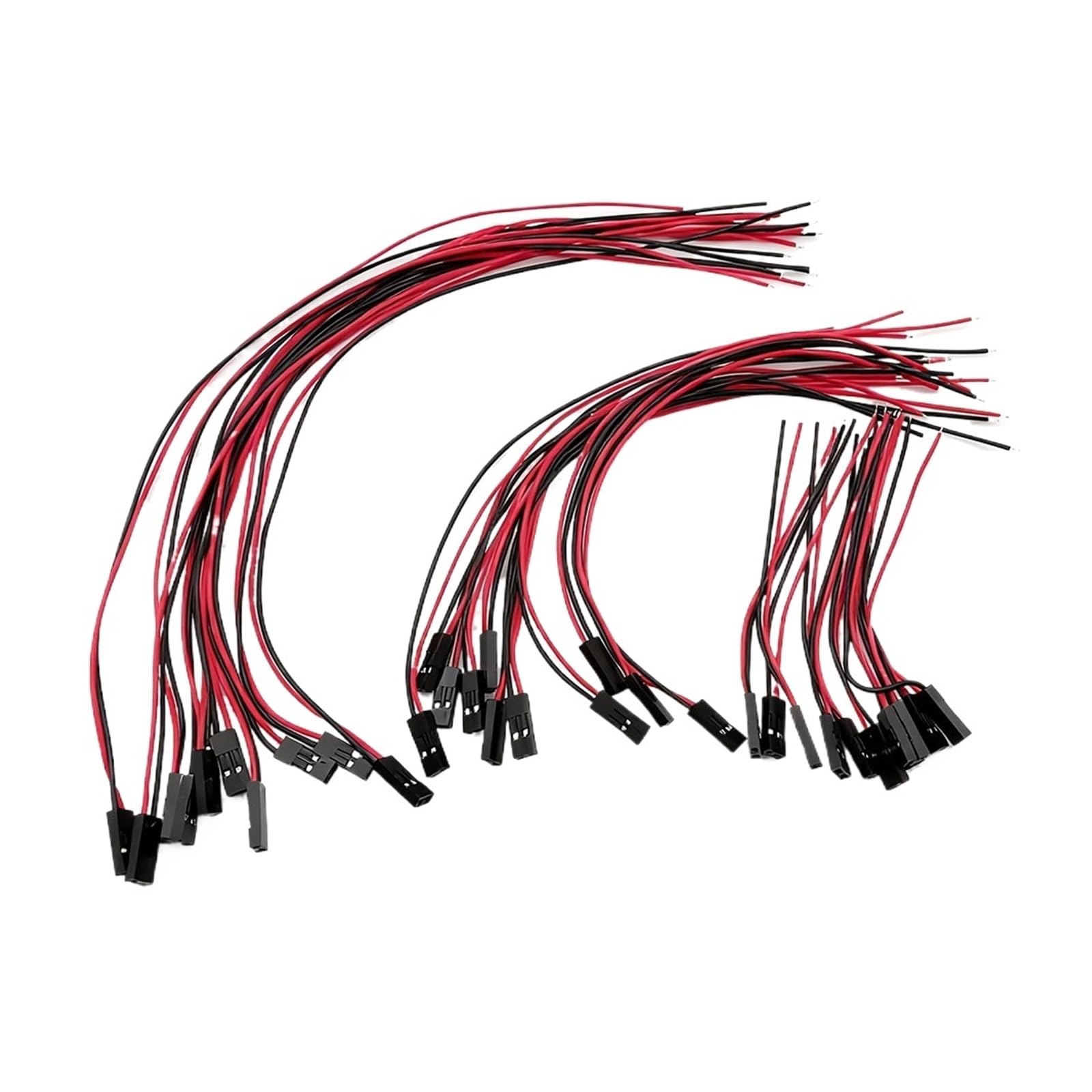 10-50Pcs 2 Pin .54mm Pitch Weibliche Jack for Dupont Stecker 2P Buchse Mit 26AWG PVC Draht Jumper Kabel for Linie PCB DIY(Length 30CM,50Pcs)