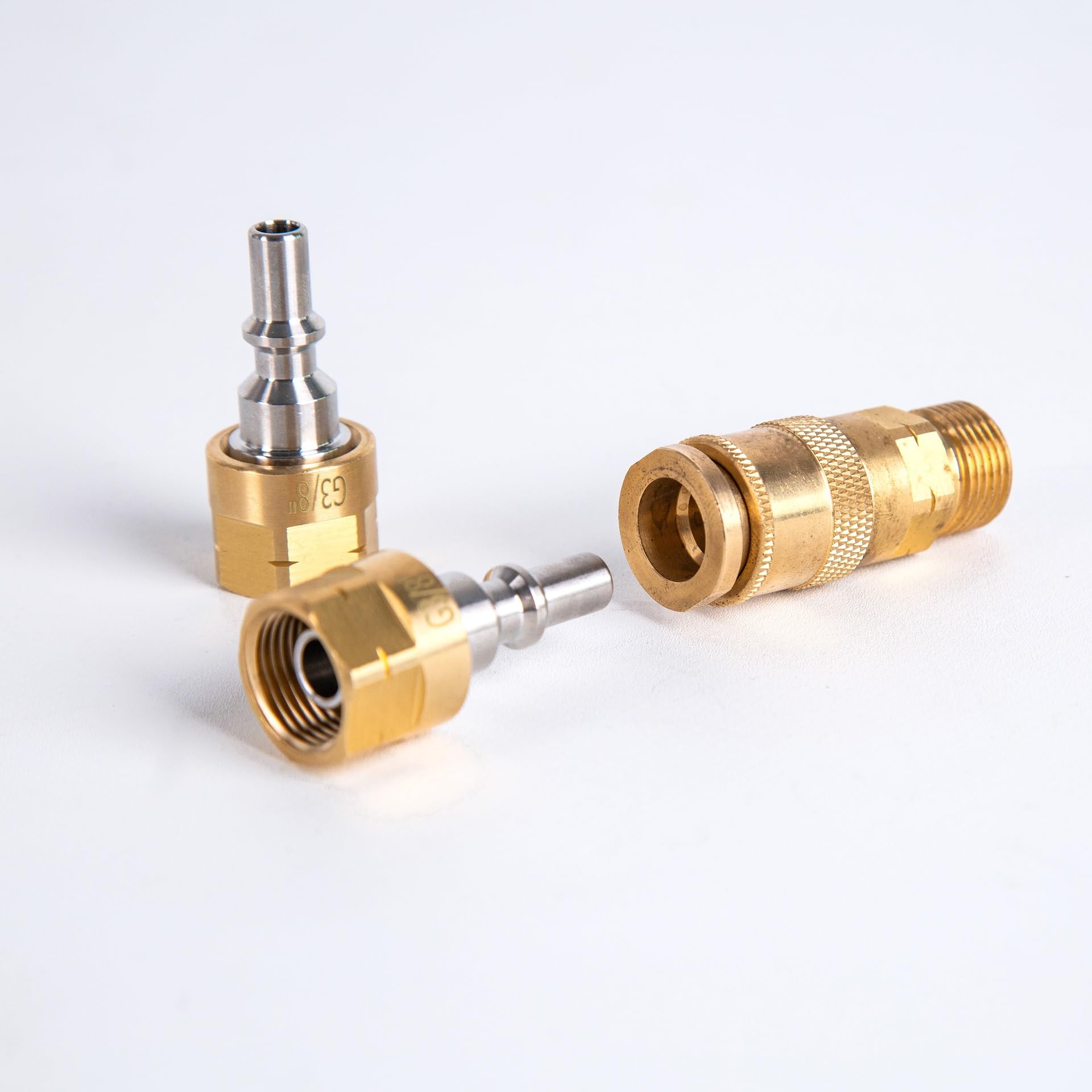 Gazcamp Schnellkupplung 3/8" inkl. Steckkupplung und 2X Stecknippel