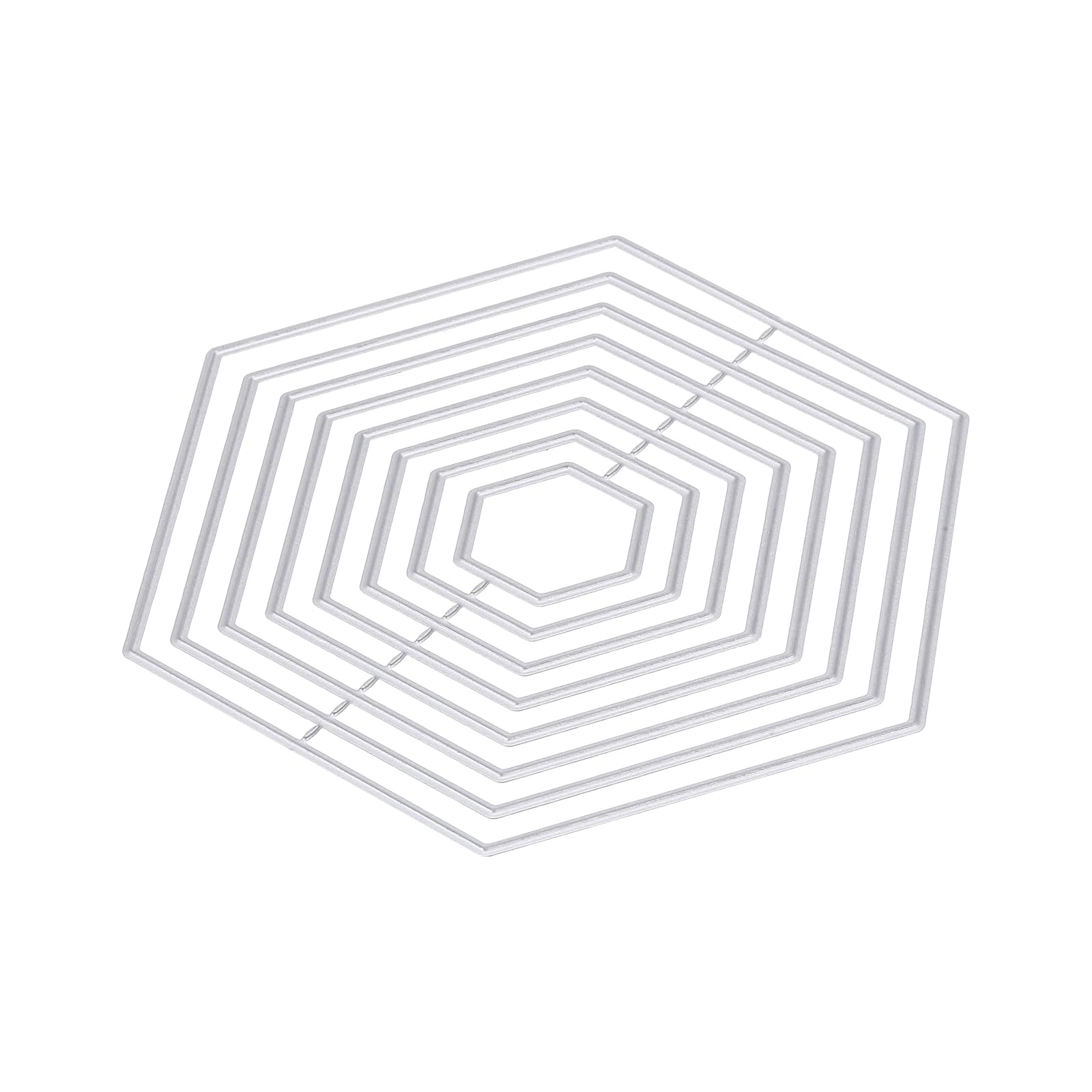 PATIKIL Hexagon Die Cuts Shapes Metal Stencils Background Dies Clearance Scrapbooking Die-Cuts for Paper Crafting Card Making