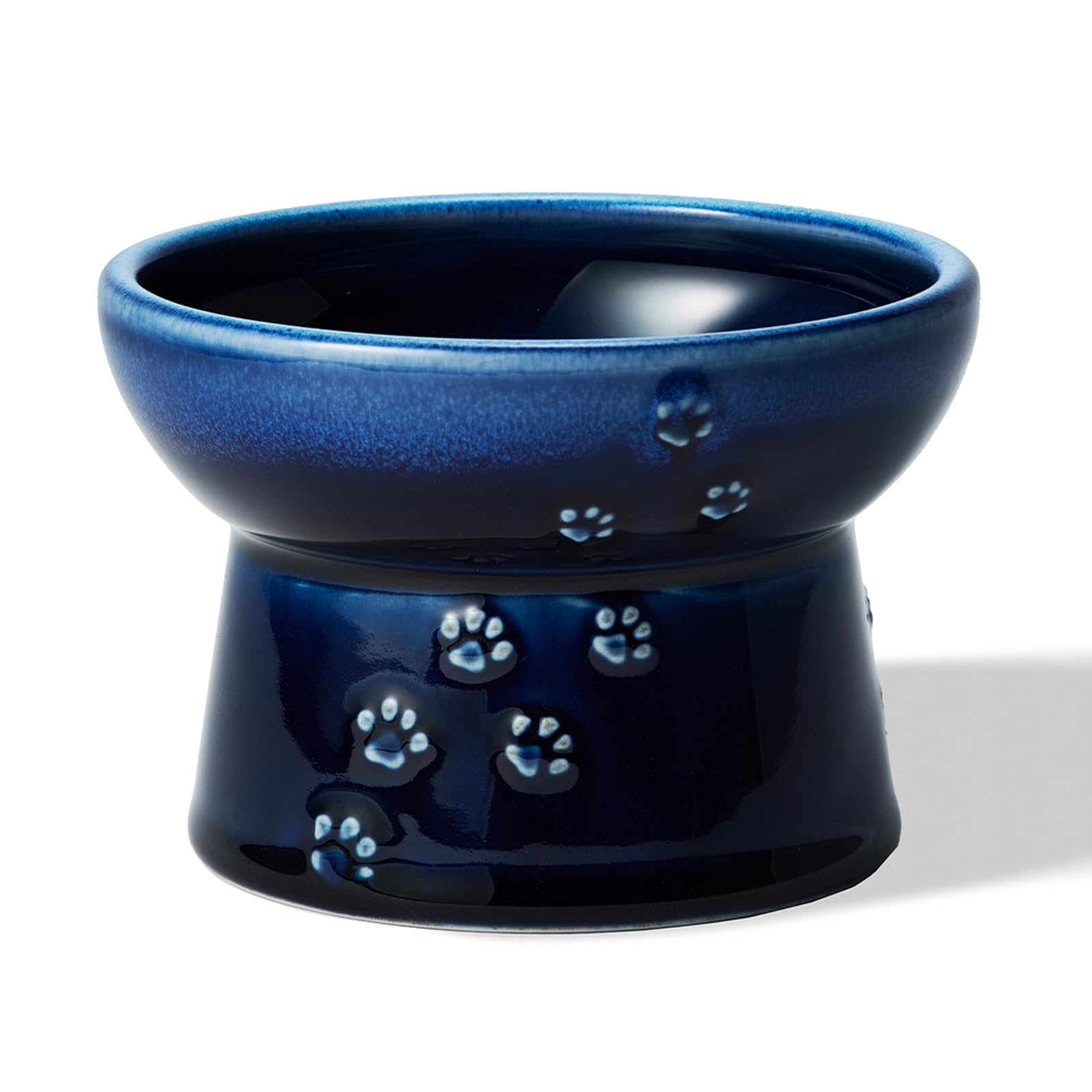 Amazon | 猫壱 猫用 脚付フードボウル 美濃焼 日本製 (ブルー, フード