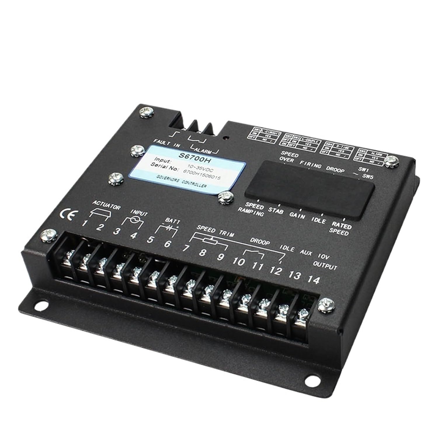 SYOAXVVD 1pcs S6700H S6700E Diesel Generator Engine Electric Governor Speed RPM Control Unit(S6700E)