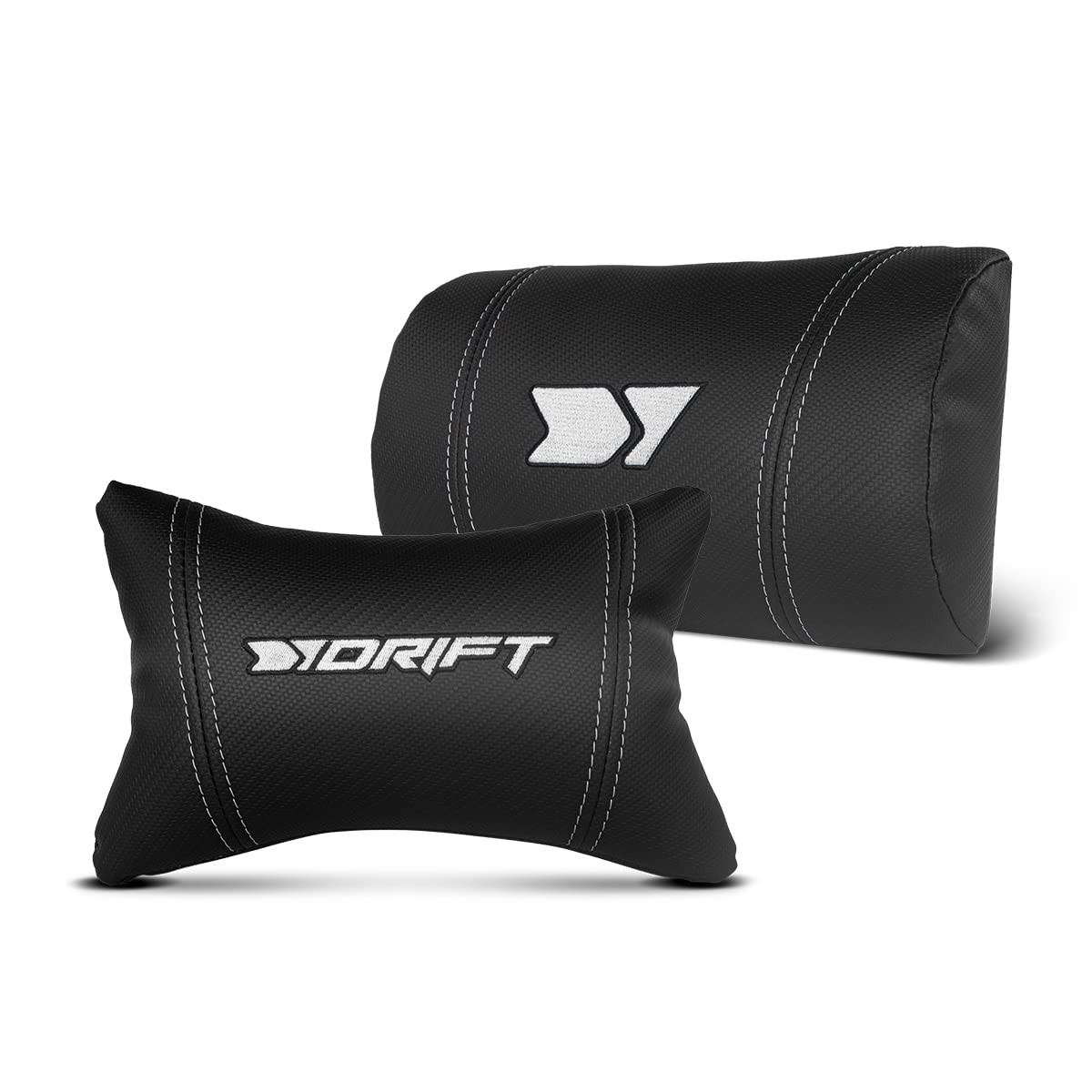 DRIFT GAMING DR350 – Ergonomischer Profi-Gaming-Stuhl mit 4D-Armlehnen, Lenden- und Nackenkissen, 135° neigbar, Leise Rollen, Schwarz/Weiß