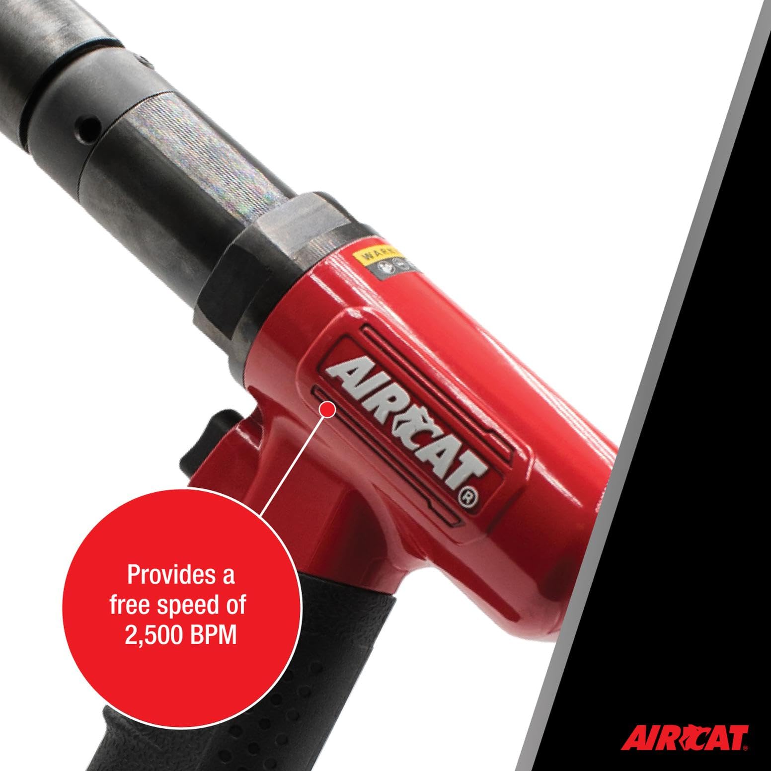 AIRCAT Pneumatic Tools .401" Shank Super Duty Air Hammer, 2,500 BPM, Multi - Image 4