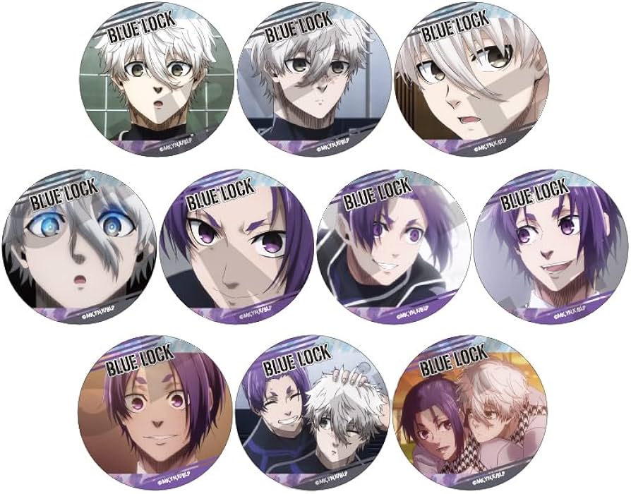 ブルーロック 五月雨 グリッター缶バッジ 凪 玲王 10個セット Amazon.co.jp: ブルーロック 凪&玲王ver. トレーディンググリッター缶
