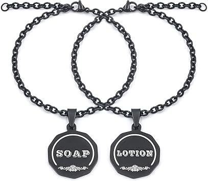 Soap/Dish Soap, Lotion/Hand Soap Tags - Double-Sided Labels for Kitchen/Bathroom Dispensers- Laser Engraved Three-Dimensional Font, Mason Jar Decoration, 2 pcs Set Black