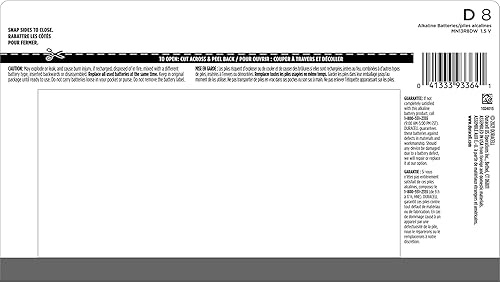 Miniatura 2 de Duracell Coppertop - Baterías D, paquete de 8 unidades, batería D con potencia de larga duración, batería alcalina D multiusos para dispositivos