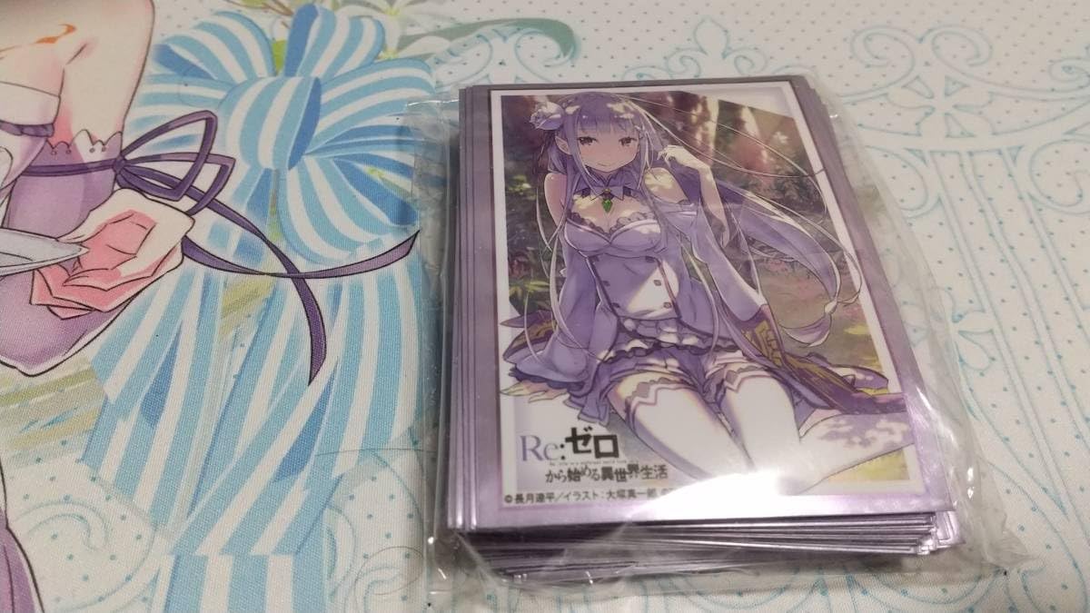 Re:ゼロから始める異世界生活 エミリア スリーブ 夏の学園祭 リゼロ Amazon | MF文庫J 夏の学園祭2017 スリーブコレクション Re：ゼロから