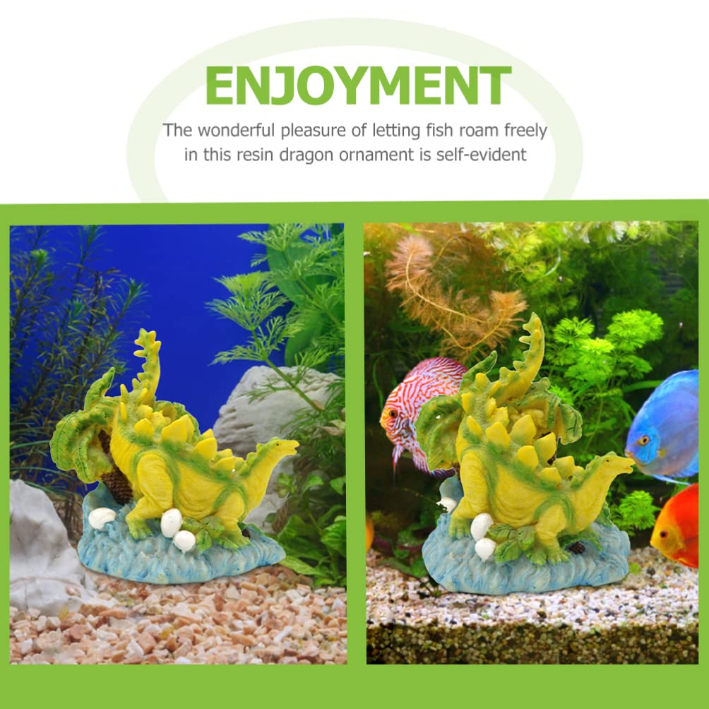 Decoración del Acuario Decoración de Acuario, decoración de dragón for Acuario, Cueva de Peces, escondite, terrario Artesanal, figurita for Acuario, pecera, decoración de jardín