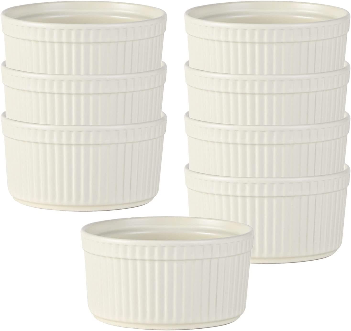 Bol à soupe, bol à riz, bol à déjeuner, ensemble de ramequins, 120 ml, ramequins à crème brûlée, plats à soufflé allant au four, ramequins à soufflé, ramequins for friteuse à air-rose-lot de 2 ( Color
