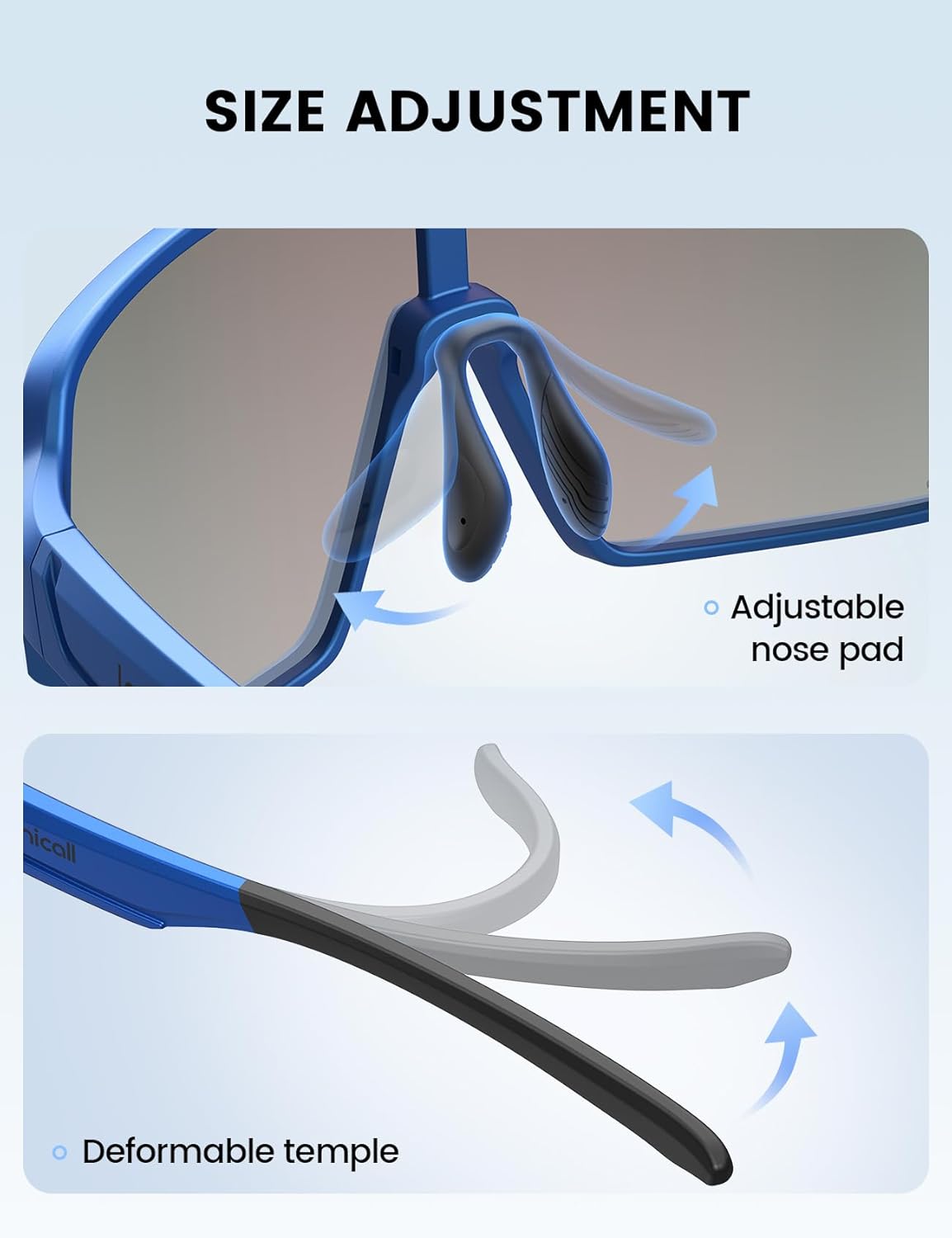 Lamicall XL Size Polarized Sports Sunglasses for Men Women, Large UV400 Protection Sun Glasses, Running Cycling Baseball - Image 4