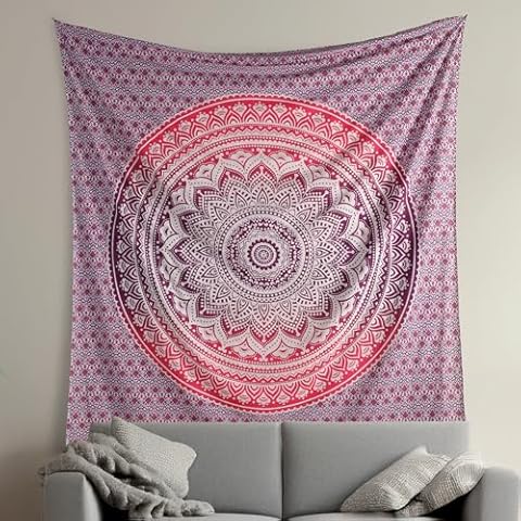 THE ART BOX Hippie Mandala Tapestry Cover