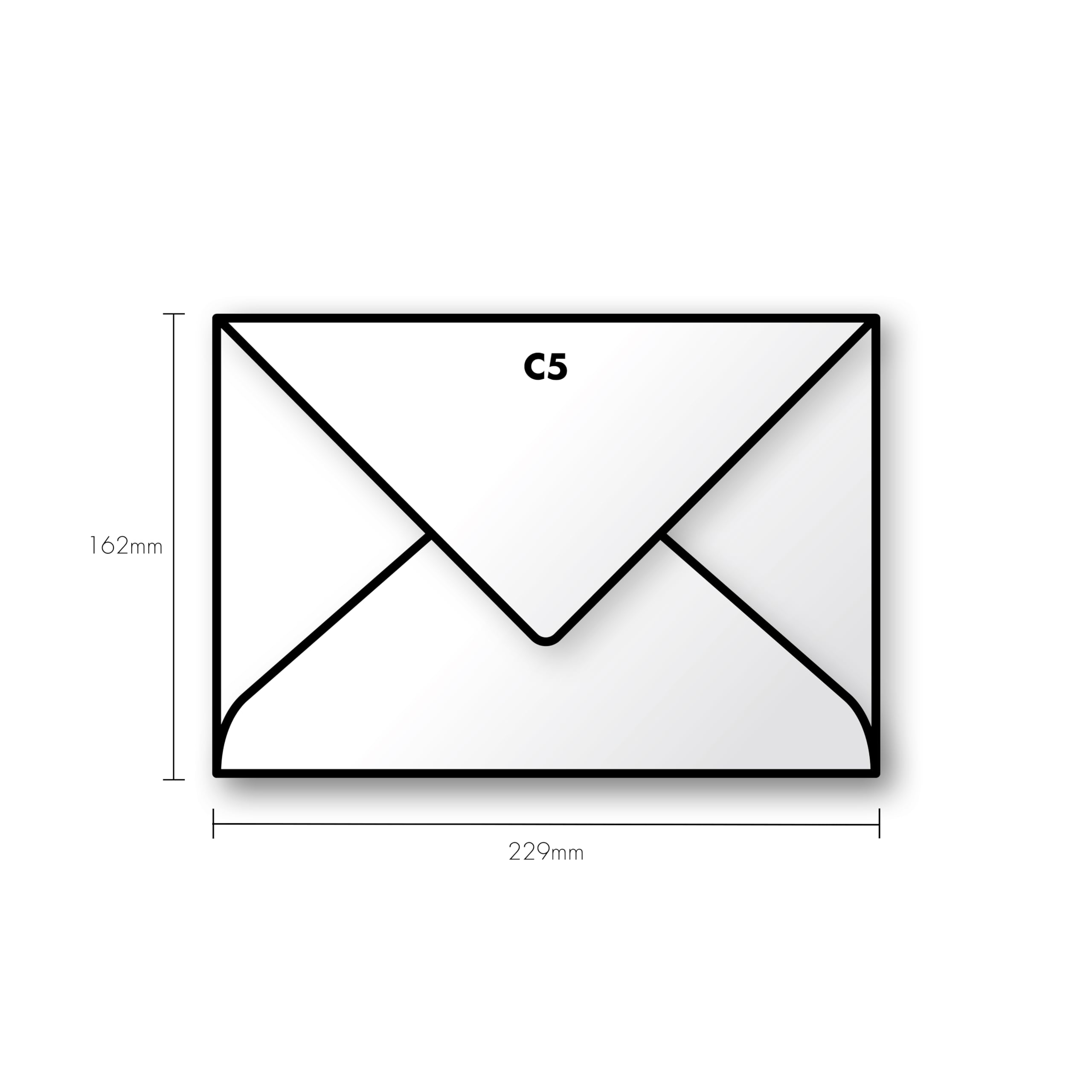 Tailles Et Formats D'enveloppe Illustration de Vecteur - Illustration
