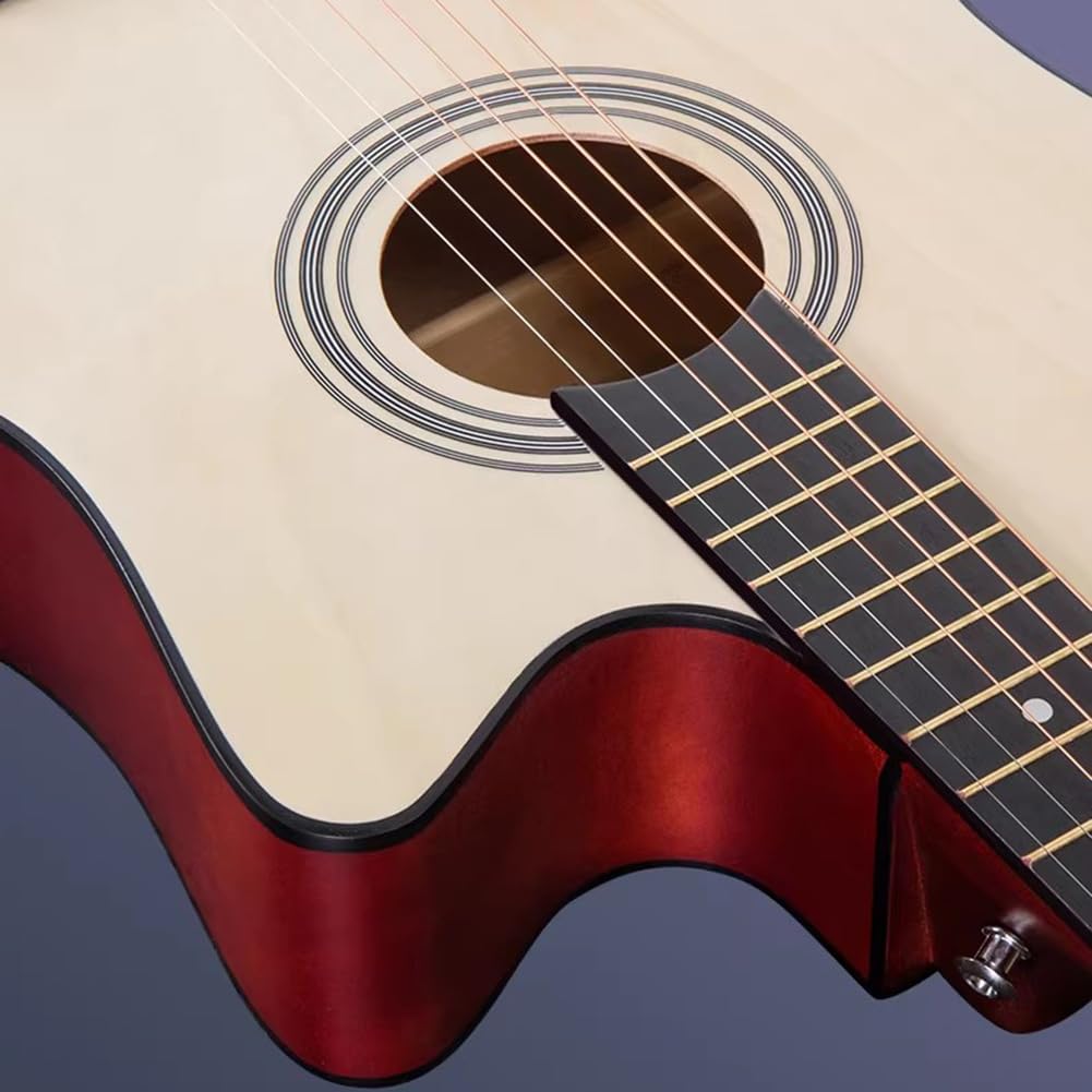 Pacchetto Chitarra Acustica, Chitarra Acustica Per Principianti Adulti E Adolescenti, Con Pickup Integrati, Kit Per Principianti Aggiornato,Blue 1,38in