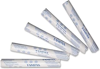 Tampax Original Regular Tampons, 500 Count Bulk Carton - LeakGuard Braid, FormFit Comfort, Individually Wrapped