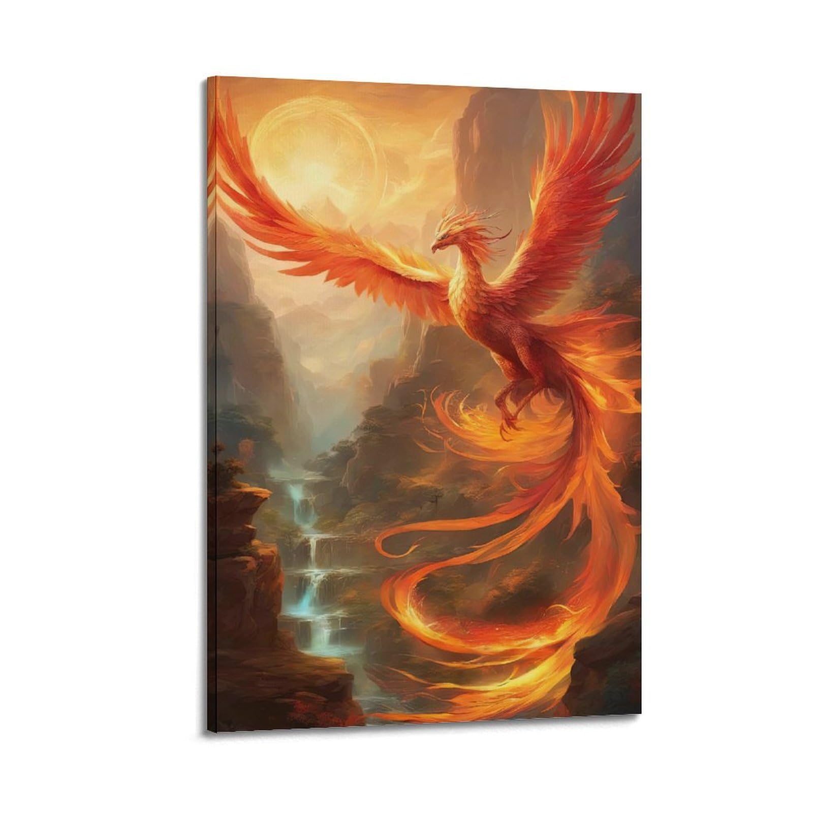 WPHSFX Fantasy Posters Legend of The Phoenix Poster Decorative Painting Canvas Wall Posters And Art Picture Print Modern Family Bedroom Decor Posters 20x30inch(50x75cm)