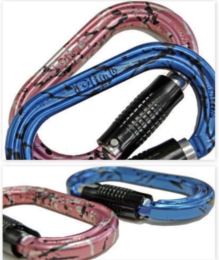 iClimb カラビナ青色 ピンク 新品未使用各2枚（4枚セット