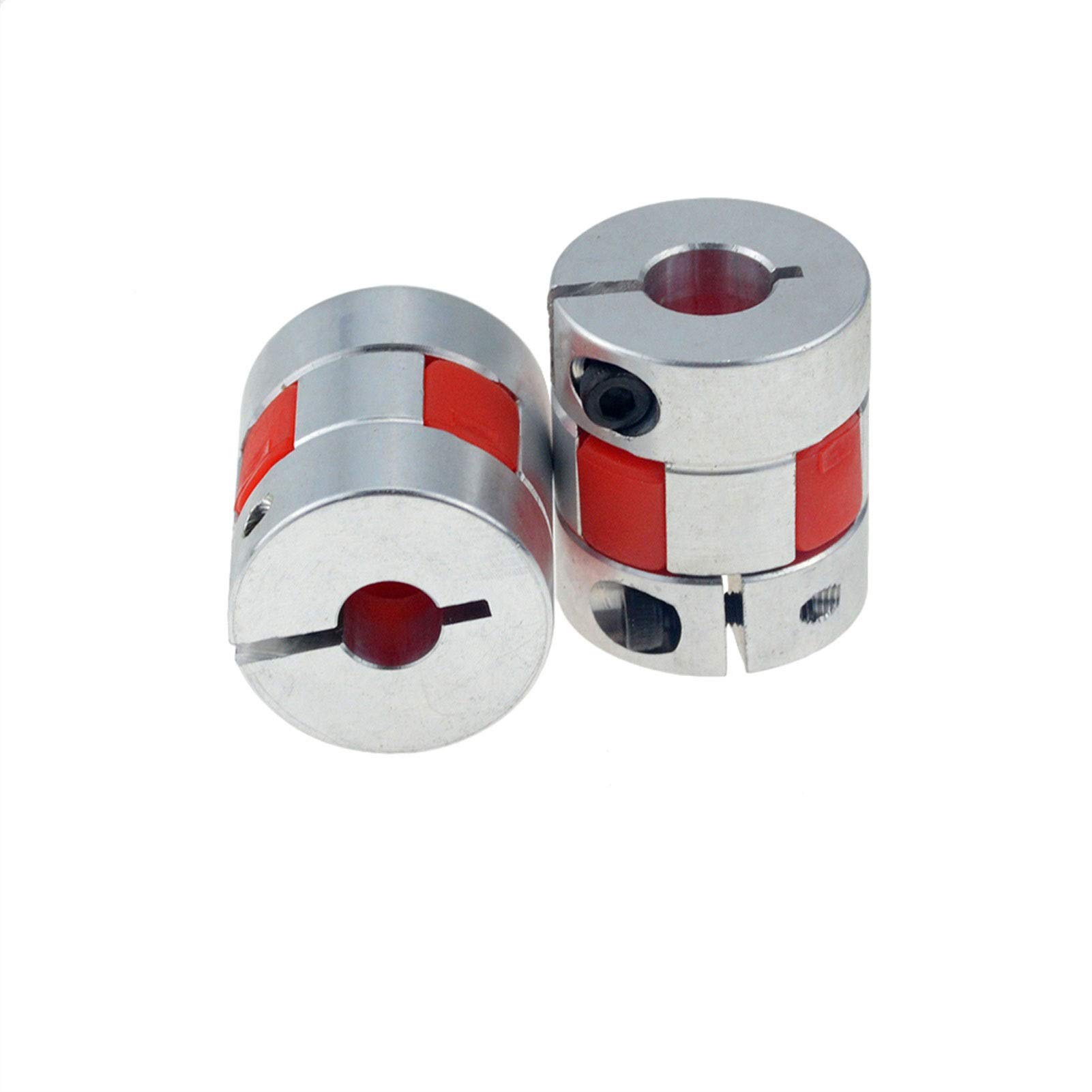 BREAKA Acoplamientos Flexibles de Ciruela de 4 Piezas, tamaño 6 * 8 mm, diámetro Exterior 20 mm, Longitud 25 mm, utilizados principalmente for conectar Motores, Motores Paso a Paso, etc.