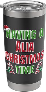 Having A Alia Christmas Time Family Reunion Name Stainless Steel Insulated Tumbler