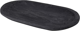Santa Barbara Design Studio TableSugar Paulownia Wood Serving Platter, 23 x 13-Inch, Black Wash