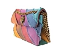 Mini Kensington Frayed Rainbow Denim Crossbody Bag