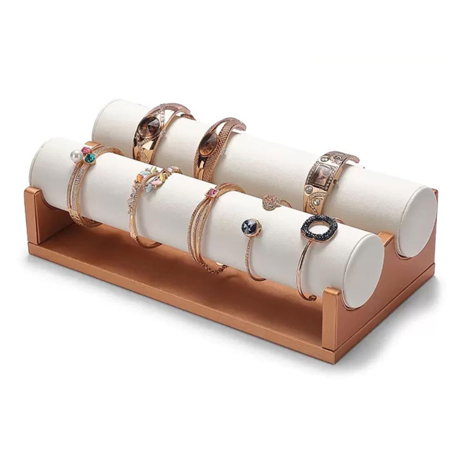 Tyuhduyur Jewelry Holder Jewelry Organizer Stand Jewelry Necklace Display Stand Pu Faux Leather Detachable Watch Bracelet Organizer For Home Organization And Display Jewe