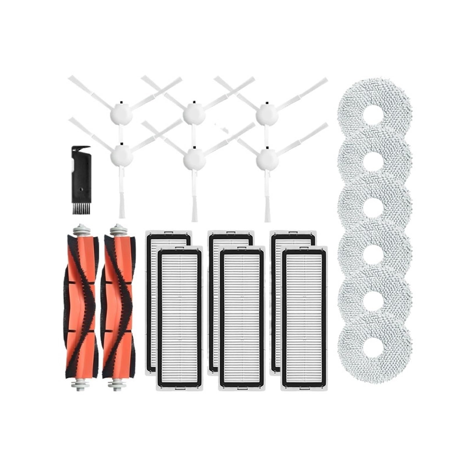 Beegie Robot Vacuum. Compatible For Xiaomi. S10+ / S10 Plus Robot Vacuums Cleaner Spare Parts Main Side Brush Hepa Filter Mop Cloths Replacement (Color : Group C)