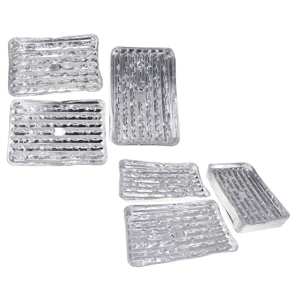 Plateaux de cuisson jetables en aluminium contre les aliments collés au barbecue et en camping