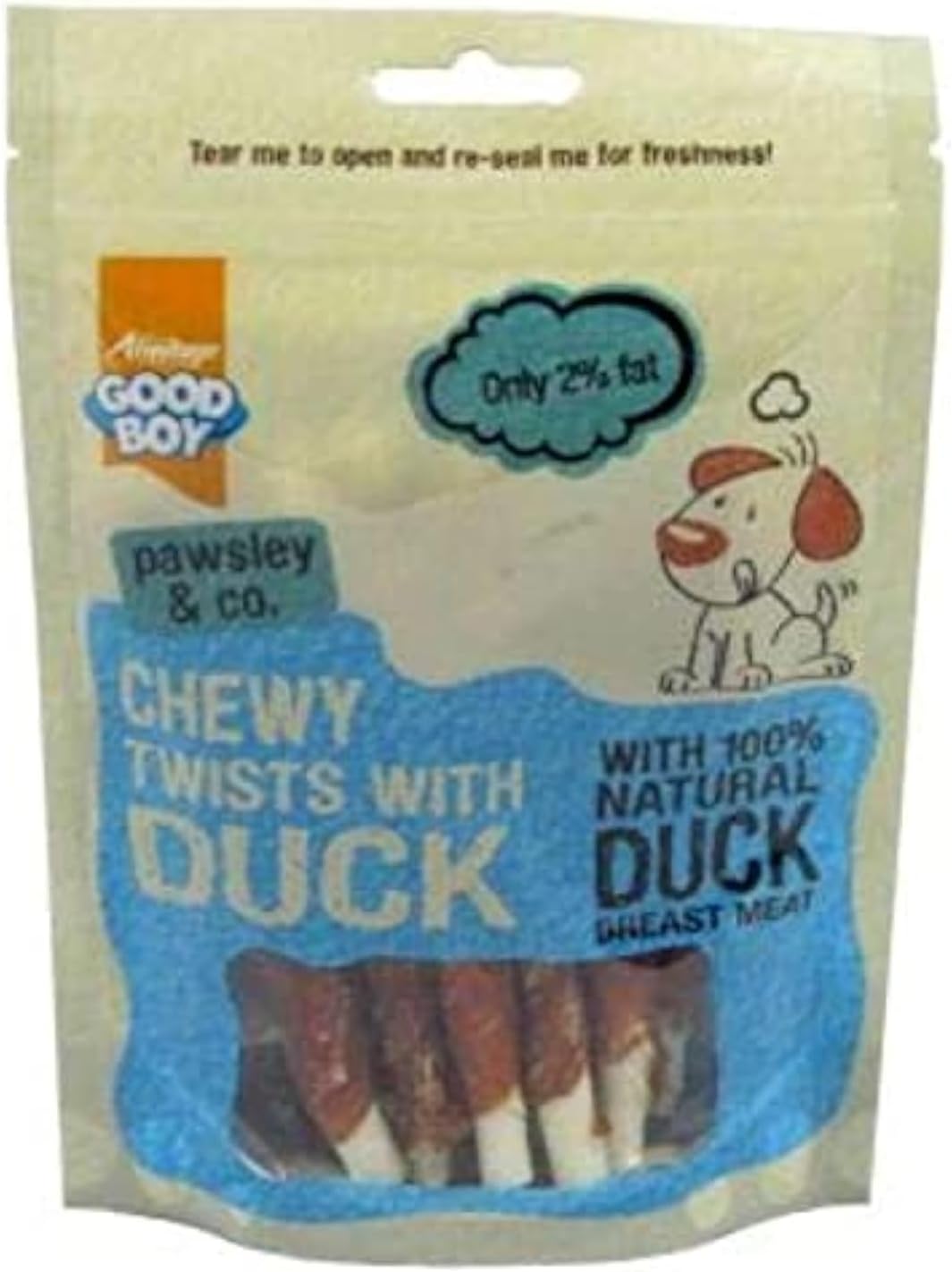 Good Boy Dog Duck Twists Natural Meat Chew Treat - Brown, 1 Pack