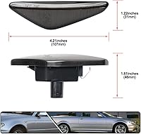 Vista 7 de 2 piezas de luces de señalización laterales LED intermitentes dinámicas ámbar para BMW Serie 3 E46 Coupé Convertible LCI 323Ci 325Ci 328Ci 330Ci