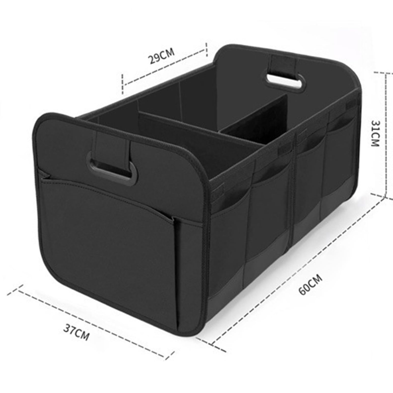 Bolsa organizadora para el Maletero, para FIAT Panda Classic/Pandazzurri/Panda City Cross Caja Plegable Coche Reforzada Robusta Antideslizante multicompartimento