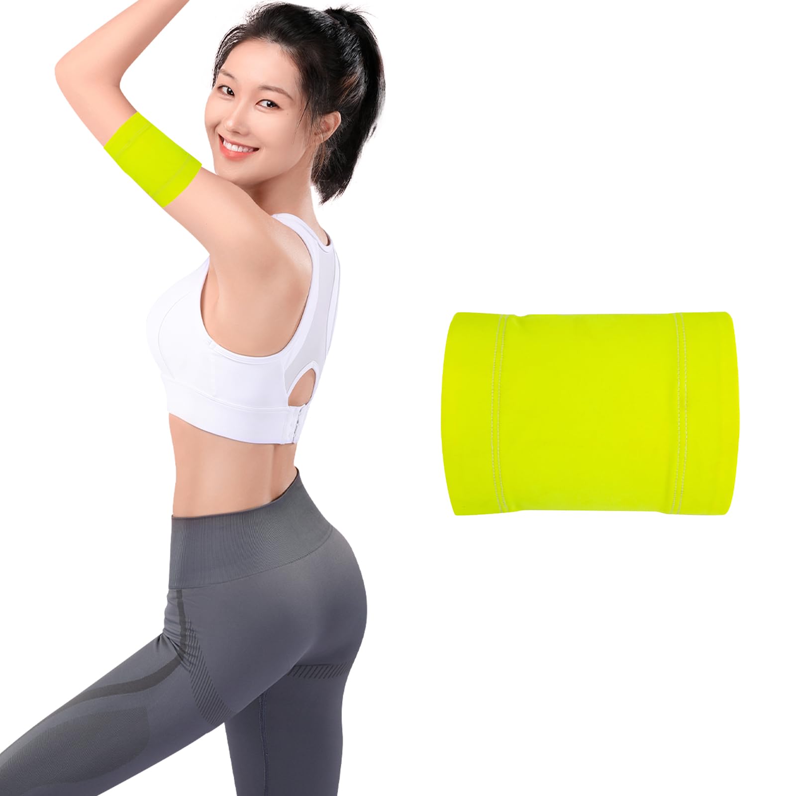 Diabetic Sensor Armband Diabetes Sensor Cover for Insulin Pod Monitoring Systems Omnipod Dexcom Freestyle Libre Protects Insulin Pod During Sports Replace Adhesive Patches Tape (Green, XL)