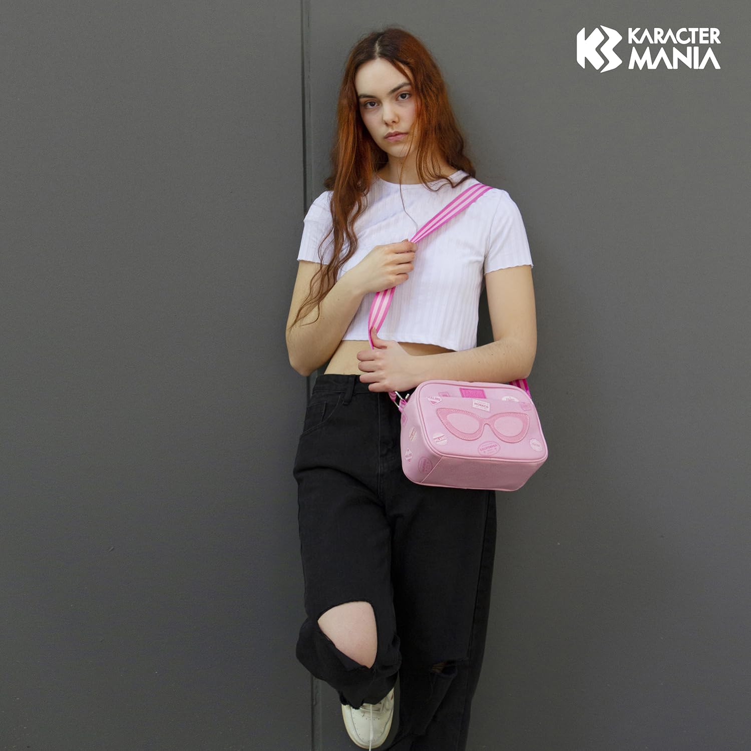 Barbie Travel Mała Torebka na Ramię Fashion, Różowa, 24 x 16 cm