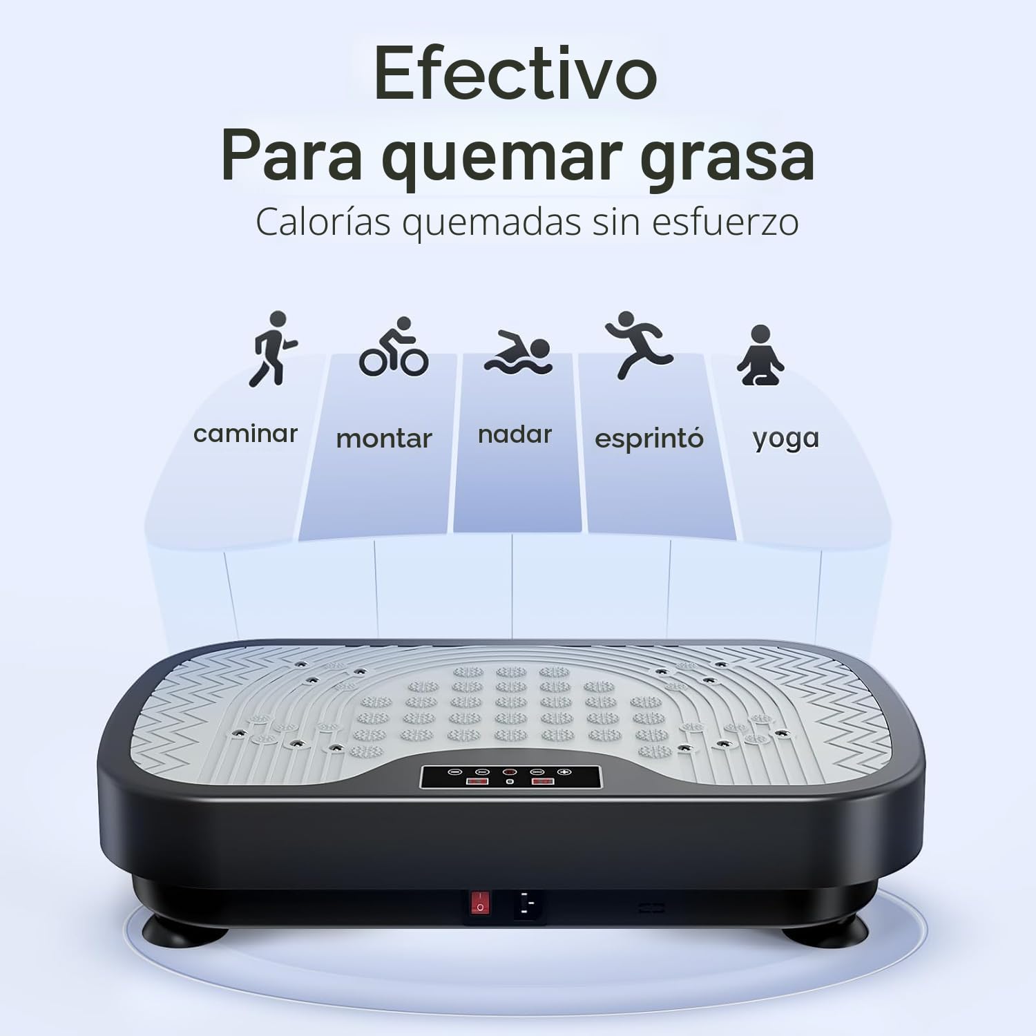 JOROTO JV30 Placa Vibratoria | Entrenamiento para Todo el Cuerpo en casa | 9 Modos de vibración | 99 Niveles de vibración | con Control Remoto de Bandas de Resistencia | Capacidad de Carga 150kg