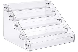 5-Tier Acrylic Spice Rack Shelf to Optimize Kitchen Storage