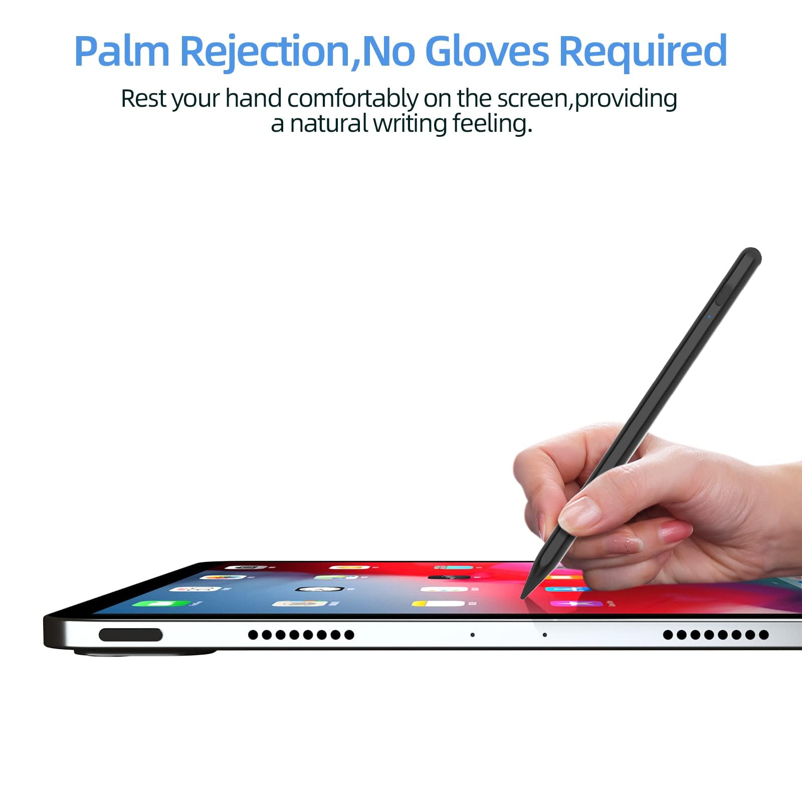 KARFUN Penna Tablet per Touch Screen Android,Compatibile con Huawei,Samsung,Lenovo,Vivo,Mi Tablet,Telefono,Precisione Migliorata e Riduzione del Palmo