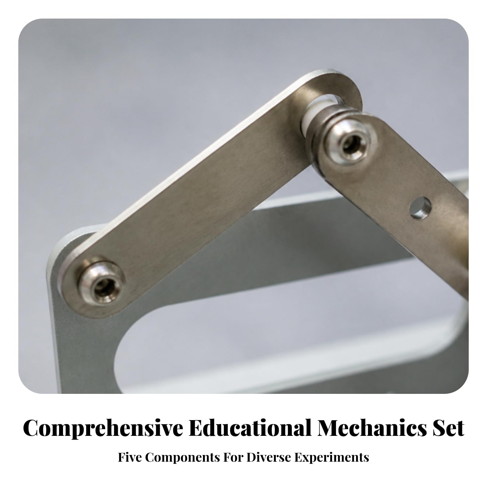 5 Stück Unterrichtsmodell für Mechanik | Robuste Edelstahl-Gelenkarme, Mechanik-Funktionsmodell, mechanisch, für Physikunterricht, Schullabor, Physiklehrer, Schulen