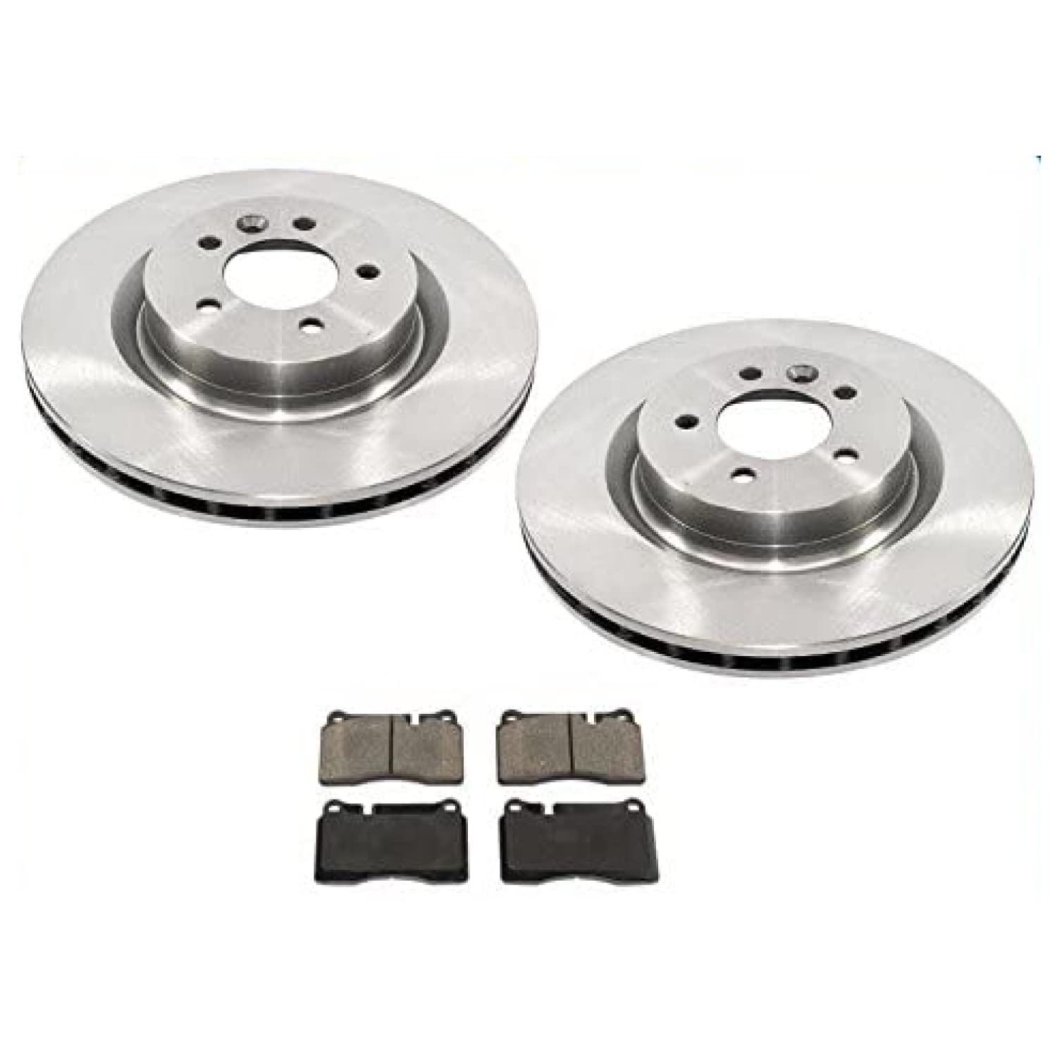 Replacement Part For 06-09 Range Rover Sport 4.2L Supercharged (2) Front Brake Rotors & Pads