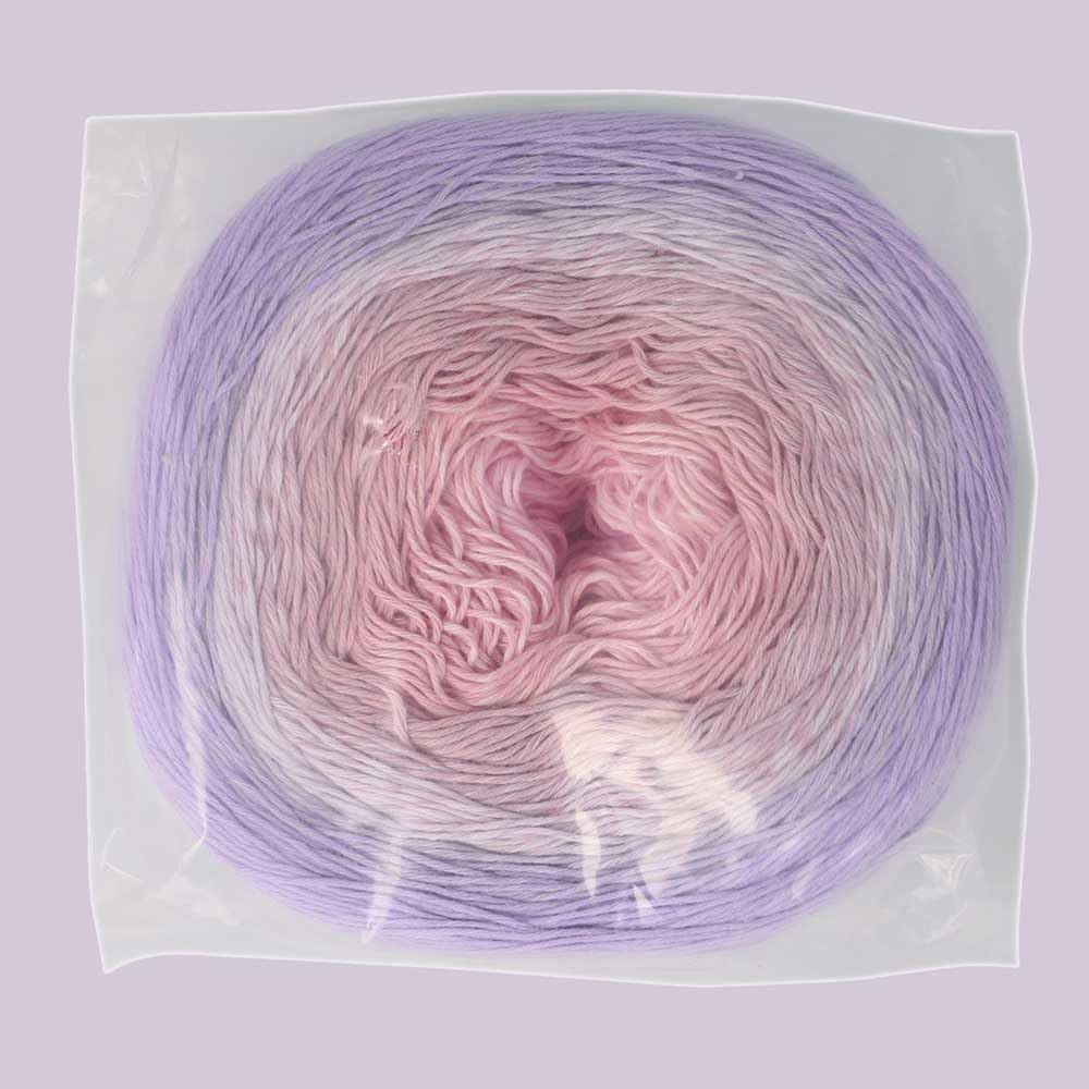 Scheepjes Cotton Whirl 1 x 1,000 m - 743 Mystic Mauve Cotton Gradient Yarn Cake