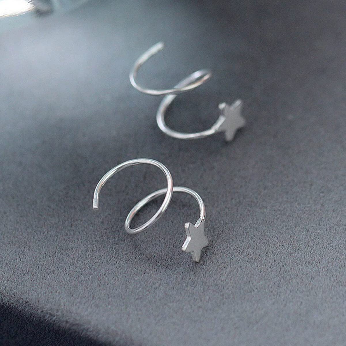 Elegant Star Earring Set Studs Girls Earrings Ear Cuff for Party Wedding