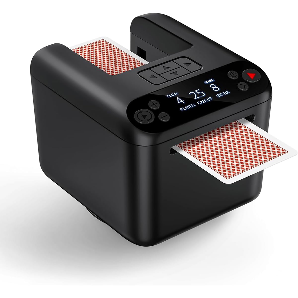 ShuffleBox D1 Distributeur de cartes rechargeable avec télécommandes, prend en charge 1 à 3 jeux de cartes, jeux de poker