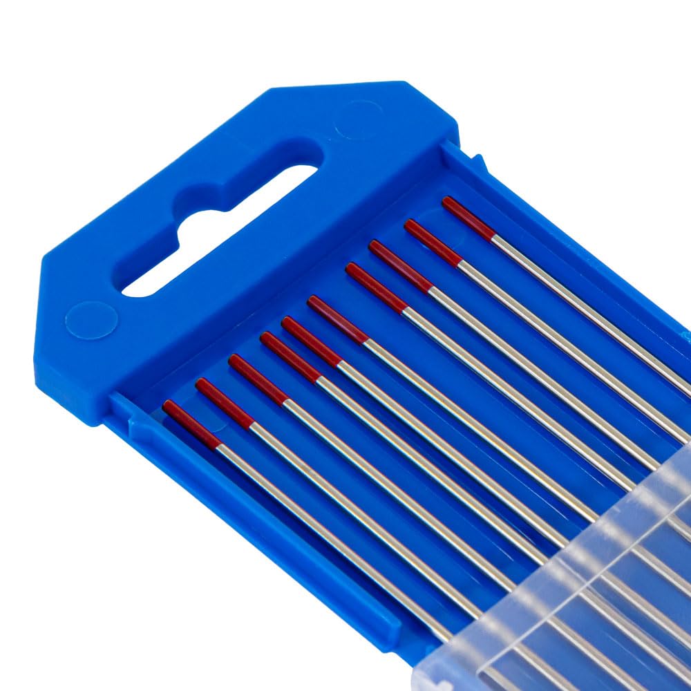 Amplificar electrodo de tungsteno 2% toriado (rojo, 1/16" x 7") paquete de 10