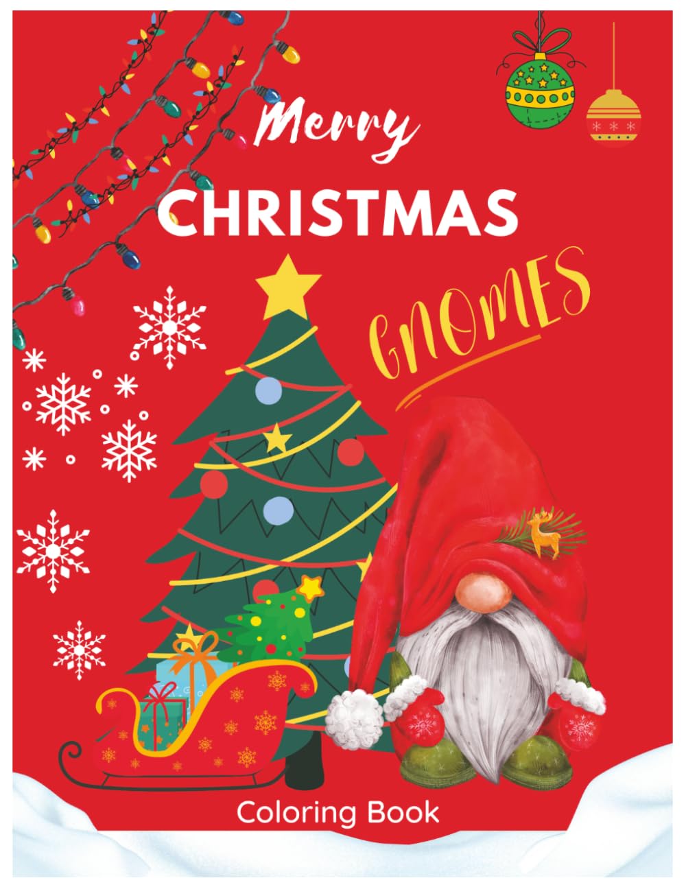 Merry Christmas Gnomes: Coloring Book