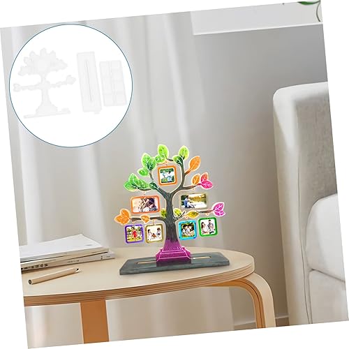 Miniatura 7 de Abaodam 4 juegos de marcos de fotos de árbol grande, molde de silicona para escritorio, marcos de fotos para oficina, moldes de joyería, molde de